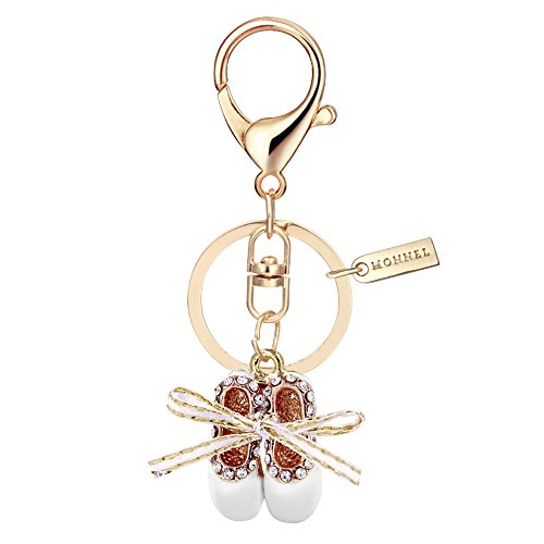 Bling Crystal White Ballet Shoe Keychain Creative Packaging Box MZ853-4