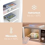 Classbach C-FHD 4007 K Food Storage, Dishwasher, Microwave and Refrigerator, Set of 5 Conservation Boxes, C-FHD4007K, Plastic