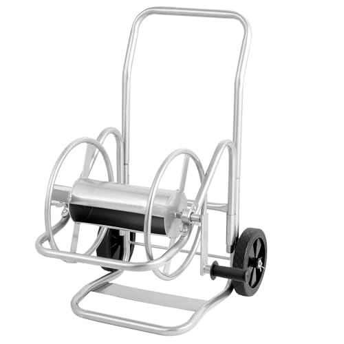 VEVOR Hose Reel Cart, Hold Up to 200 ft of 5/8 in Hose (Hose Not Included), Garden Water Hose Carts Mobile Tools with Wheels, Heavy Duty Powder-Coated Steel Outdoor Planting for Garden, Yard, Lawn