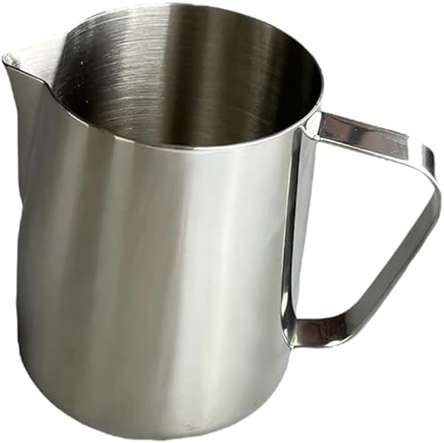 Rattleware 32 oz Stainless Steel Pitcher - Perfect Latte Art Creation, Drip-Resistant Spout, Ergonomic Handle - Ideal for Home, Cafe, Restaurant