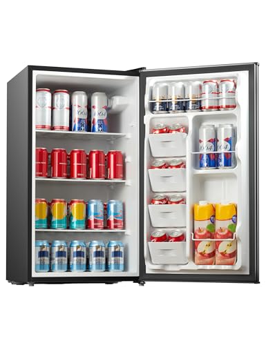 Midea MERM33S1ABB 3.3 Cubic Feet Compact Refrigerator, Black