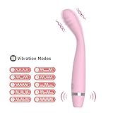 10 Modes Quiet Powerful Massage Stick for Women Relaxion Pleasure，Waterproof Rechargble Handheld Electric Travel Pocket Portable Massage QP12174