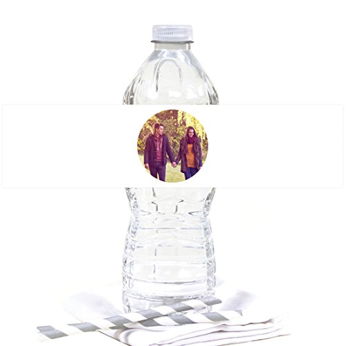 Andaz Press Photo Personalized Favors Personalized Water Bottle Labels Custom Photo 20-Pack Personalized Stickers for Water Bottles Custom Water Bottle Stickers Photo Water Bottle Custom Stickers