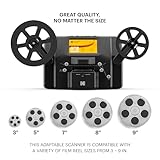 KODAK REELS 8mm & Super 8 Films Digitizer Converter with Big 5” Screen, Scanner Converts Film Frame by Frame to Digital MP4 Files for Viewing, Sharing & Saving on SD Card for 3” 4” 5” 7” and 9” Reels