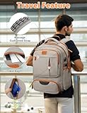 MATEIN Canvas Backpack for Men with Shoe Compartment, Large TSA Friendly Travel Backpack for 17.3 inch Laptop, Vintage Computer Daypack with USB Port, Anti-Theft RFID Pocket, Waterproof Wet Bag