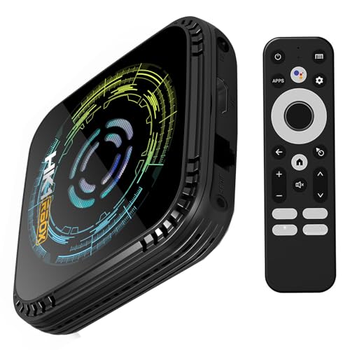 Android Box 14.0 WiFi 6.0 TV Box HK1 Box H8X H728 with 4GB RAM 64GB ROM Dual Wi-Fi 2.4G/5.8G, BT 5.0 LAN 1000M / H.265/ BT/ USB3.0 Android Box