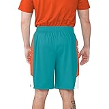 FOCO Men's NFL Side Stripe Training Short, Miami Dolphins, Large