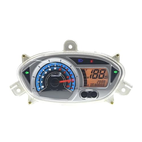 QPYNELDIW Tachometer Instrument Motorcycle Digital Dashboard Digital Odometer Tachometer Gauge Scooter Speedometer Motorbike Instrument for YAM&AHA GY6 for h&ond&a