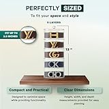 STUDIOMYO Acrylic 5-Layer Organizer & Display Case for Belts, Jewelry, Kitchen, and Closet Accessories - Transparent Storage for Watches, Rings, and Cosmetics