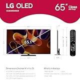 LG 65-Inch Class OLED evo G4 Series Smart TV 4K Processor Flat Screen with Magic Remote AI-Powered with Alexa Built-in (OLED65G4SUB, 2024)