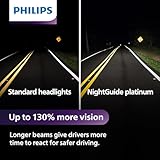 Philips Automotive Lighting H7 NightGuide Platinum Upgrade Headlight Bulb, Pack of 2, (H7NGPS2)