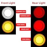 FATECIM 4X Motorcycle LED Rear Front Turn Signals Bullet Tail Lights Running Brake Stop Lights Motorbike Taillights Blinkers Indicators for Bobber Harley Honda Yamaha Suzuki Kawasaki Chopper Black