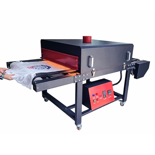 FOKOCALI 4800W IR Conveyor Tunnel Dryer 220V 6.56ft. Long x 25.6in Belt for Screen Printing