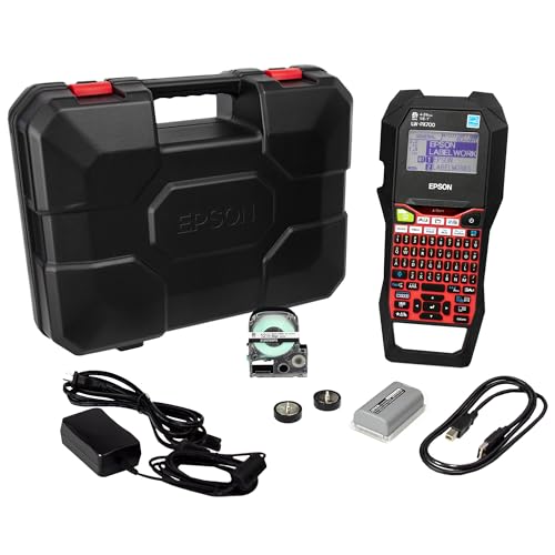LABELWORKS Epson LW-PX700PCD Industrial Label Maker Kit - Complete Kit with Accessories, Compatible with Large Variety of Tape Types, Portable Handheld Label Printer