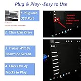 POSSPO CD DVD Player for Car with USB Port AUX Port, Portable External CD Player That Plugs into Car Laptop Desktop TV Computer, Plug & Play –Upgraded with Extra USB Extension Cable