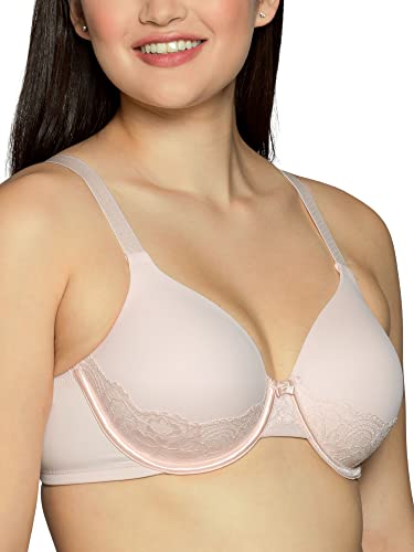 Vanity Fair womens Full Figure Beauty Back Smoothing With Lace (36c-42dd) Bra, Underwire - Champagne, 38DD US