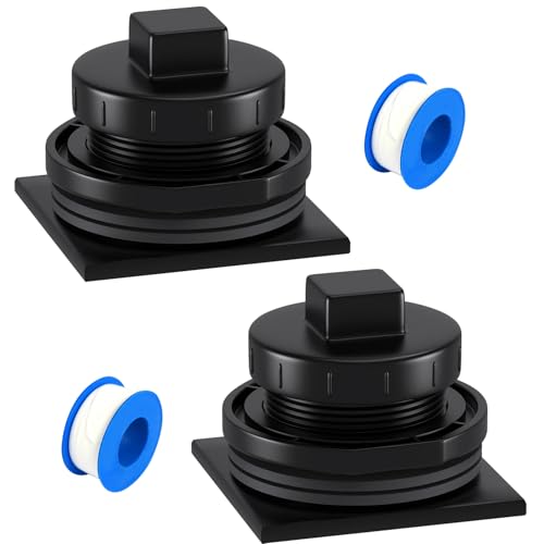 2 Pack Stock Tank Drain Plug Fit for rubbermaid Commercial 50 70 100 150 300 Gallon Stock Tanks, Stock Tank Plug Fit for rubbermaid Stock Tank Five Year Free Replacement