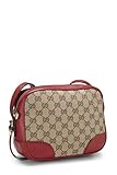 Gucci, Pre-Loved Red Original GG Canvas Bree Crossbody Mini, Red