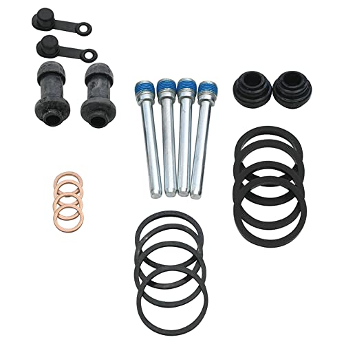 All Balls Racing Caliper Rebuild Kit 18-3069 Compatible With/Replacement For Honda CBR 600 F 1987-1990, VFR 400 R 1986-1988, XRV 750 Africa Twin 90 91 92 1990-1992, Red