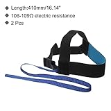 MECCANIXITY 2pcs ESD Anti Static Foot Heel Straps Anti Static Wrist Strap Band Adjustable for Grounding Removing Static Black