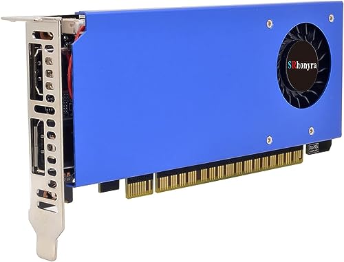 SRhonyra GTX 1050 4GB Low Profile Graphics Card GDDR5 128 Bit 2 Monitor Video Card HDMI 2.0 Display Port 1.4 PCI Express 3.0 x16 Bus Powered