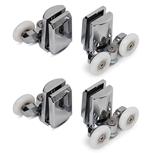 Stainless Steel Shower Door Wheels 23mm Shower Door Rollers (2top +2bottom)