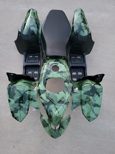 PartsFox2009 Kids ATV Plastic body kits and Seat Loncin 90cc 110L Taotao 3050B Coolster 110cc Army Camo