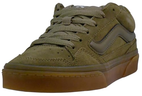 Vans Women's Caldrone Sneaker, Translucent Gum Gothic Olive, 7 M US