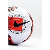 Nike DC1496-100 Unisex Football Ball Flight, White/Bright Crimson/Black, 5