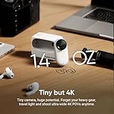 Insta360 GO 3S - 128 GB White 4K Tiny Portable Vlogging Camera, Hands-Free POVs, Mount Anywhere, Stabilization, 140 Min Battery Life, 10m Waterproof, Apple Find My, Pet POV