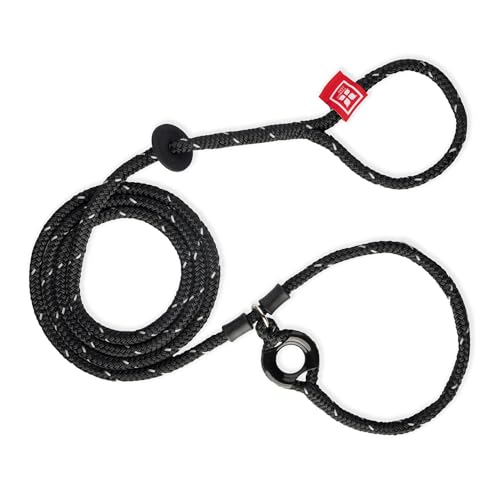 Harness Lead No Pull Dog Harness and Leash Set, Anti Pull Dog Harness for All Breeds and Sizes, One-Piece Cushioned Rope Design Safely Prevents Escaping and Pulling (Medium/Large, Black/Reflective)