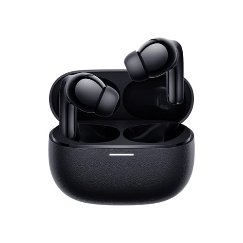 Xiaomi Redmi Buds 5 Pro, True-to-Life Audio, Certified Hi-Res Audio with coaxial Dual Drivers, LDAC, Up to 52dB Active Noise Cancellation, Up to 38 Hours Long Battery, Black