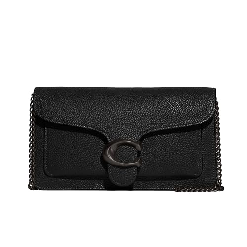 Coach Tabby Chain Clutch, Black