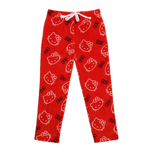 Hello Kitty Red Plush Women's Pajama Pant-XL