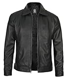 Decrum Black Leather Jacket For Men - Leather Coats For Men | [1103536] Johnwck Black, 2XL