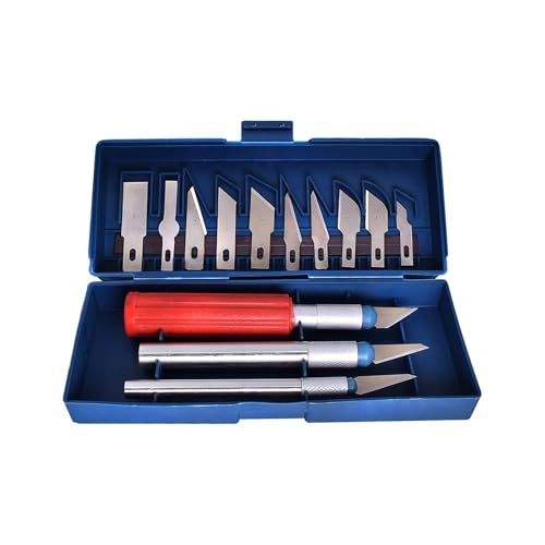 GRGRG 13pcs Scalpel Sculpture Engrave Carve Knife Blades Metal Blade Wood Carving Knife Blade Replacement Surgical Scalpel Craft Knife