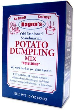 Ragna's Old Fashioned Scandinavian Potato Dumpling Mix "Potet Klub" 16 oz (6)