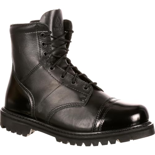 ROCKY Side Zipper Jump Boot, Black, Size 10.5(ME)