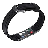 USWEL EMFProtection Necklace Pendant and Bracelet (Set), 7 in 1 Health Engery Bracelet, Sports Magnetic Bracelet - Waterproof and Fits All Wrists, Circulation, Energy & Balance (Black)