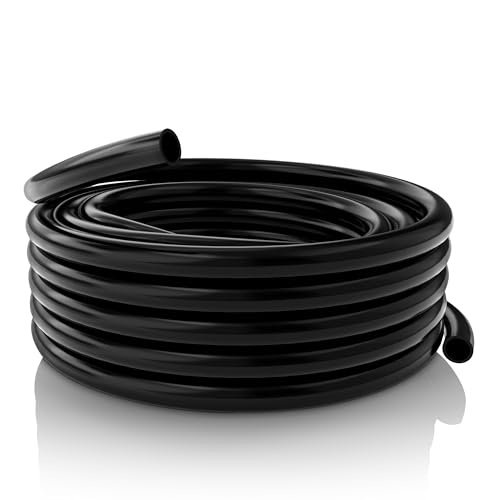 Alpine Corporation 100 Ft. PVC Tubing with 3/8" Inside Diameter for Ponds and Fountains, Black