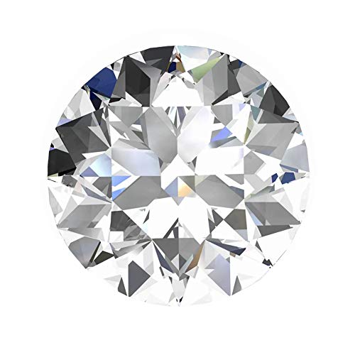 Impalsory 3ct 9mm Moissanite D Colorless Loose Stone Round Excellent Cut Gemstones VVS1 Clarity for Pendant Ring Stud Earring Jewelry Making with Certificate of Authenticity