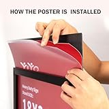 YIYO Sign holder floor stand, heavy Duty Pedestal poster stand for display,22×28 inch slide-in double sided poster sign holder floor standing Display Advertising (22×28)