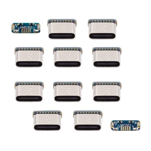 CY Connector 10pcs/lot DIY Solder Type-C Female Socket Connector Replace for Micro-USB 5Pin Female SMT Type DC 5V Power