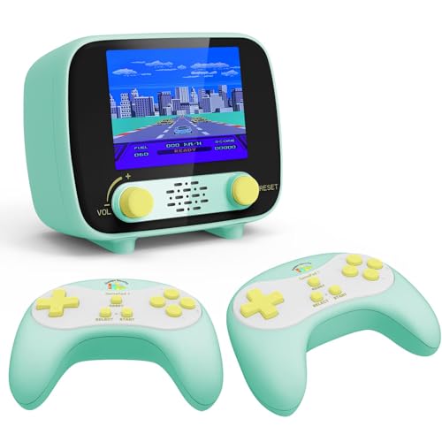 Mini Arcade Machine, Retro Gaming Console, Handheld Game Console, 2.8 Inches, (One Player Game 216 Classic Games, Two Player Game 84 Classic Games), Supports for 2 Handheld Controller & AV Output TV