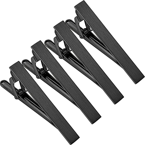 HAWSON Trendy Slide Clasp 7 Colors Tie Bar Clips Pin for Men Necktie Accessories with Gift Box (Gold)