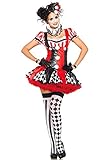 Leg Avenue womens Harlequin Clown Costume, Black/Red, Medium US