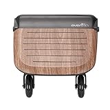 Evenflo Stroller Rider Board, Convenient Riding Options, Non-Skid Surface, Smooth-Ride Wheels, Easy to Use, Holds up to 50 Pounds, No Additional Parts Needed - 1 Count (Pack of 1), Tan