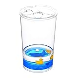 Locco Decor 5 Piece Acrylic Liquid 3D Floating Motion Bathroom Vanity Accessory Set Duck