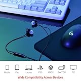 AZLA AIM8 Wired Earphone with Microphone, Gaming Earbuds with FPS Audio Profiles, Clear Mic for PC, PS5, Xbox, and More – Plug & Play Compatibility, IEM for Gaming