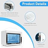 QUTUNI 8L UV Cleaning Cabinet, High Capacity Nail Tool Cleaning Machine with Timer for Bottle Manicure Spa Barber Tool Equipment Cleaning